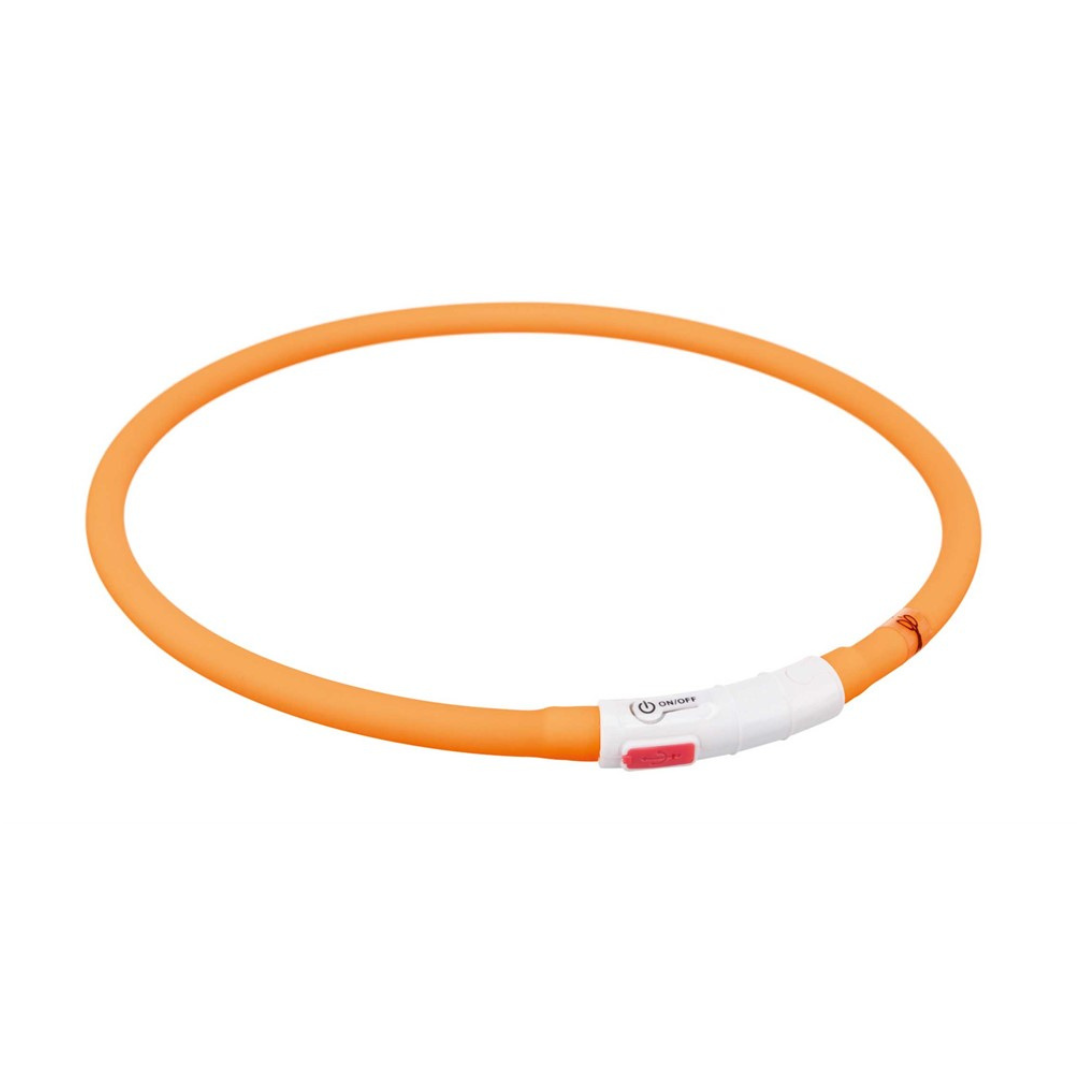 Flash light LED-halsband - Orange